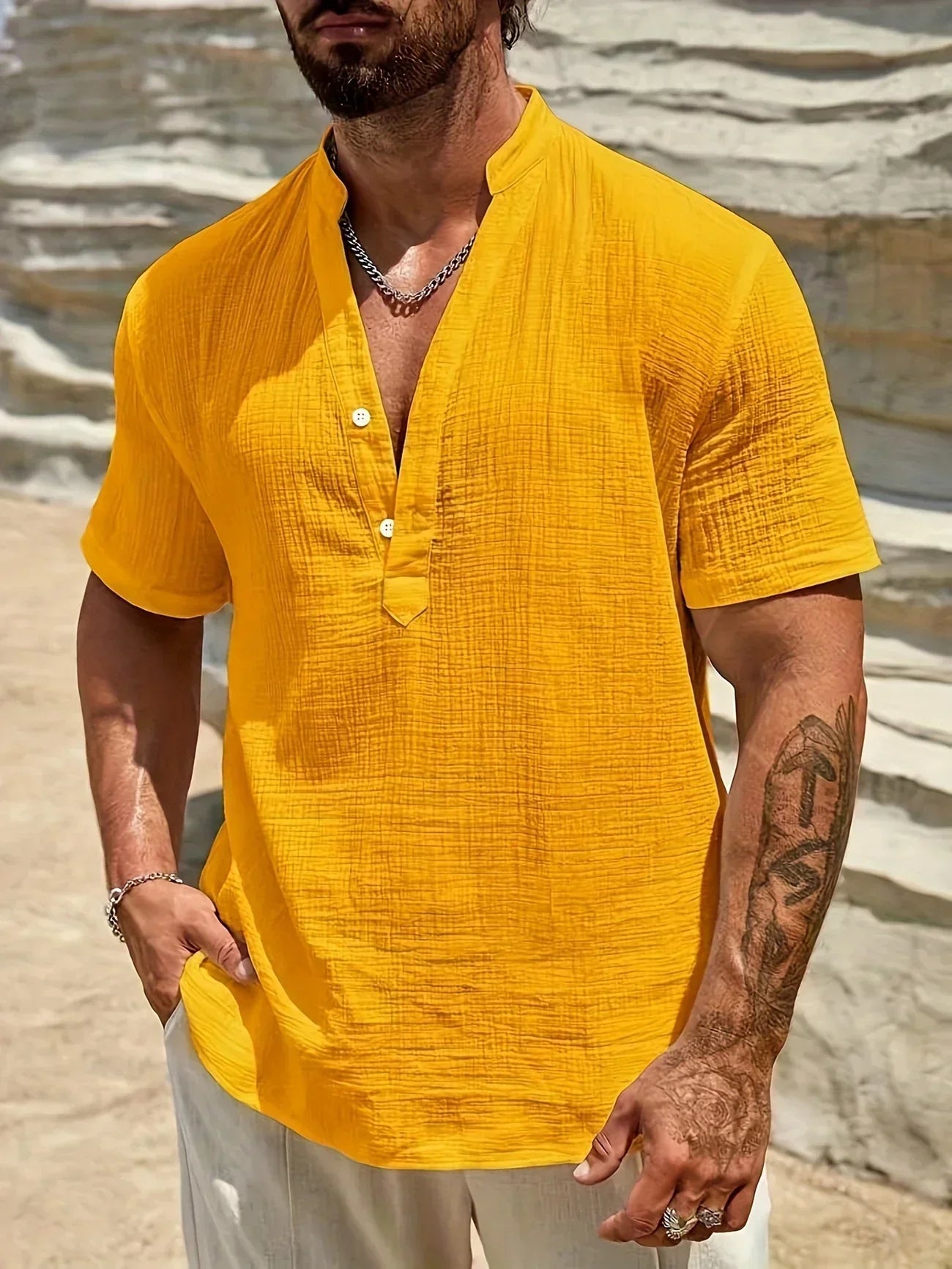 Camicia Estiva Collo Alto Firenze